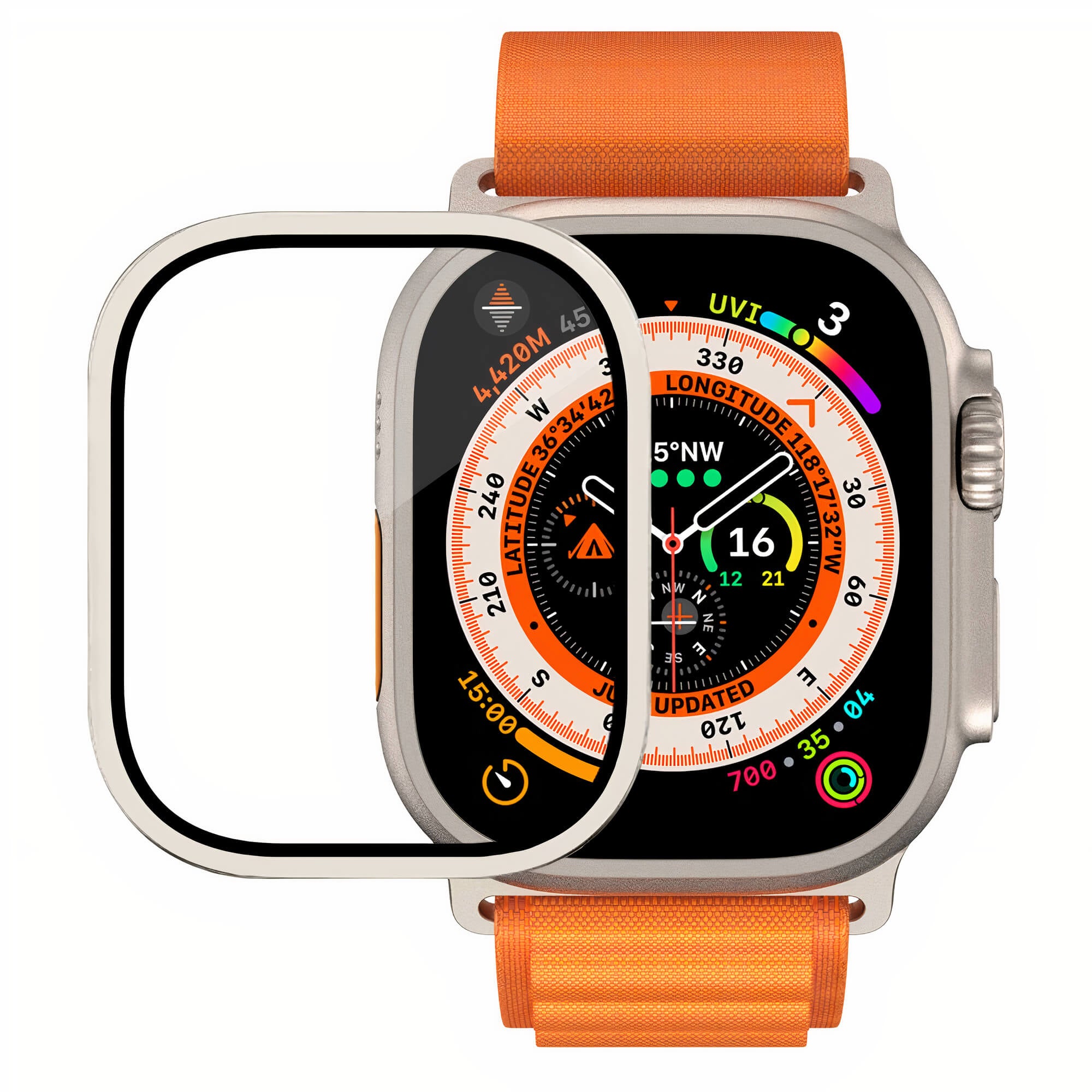 Titanium Screen Protector for Apple Watch Ultra