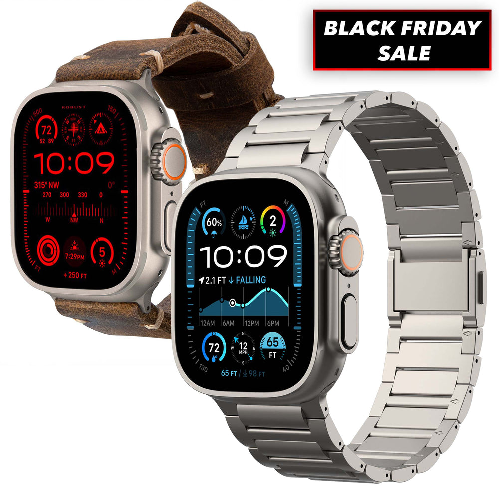 Pro 2-Pack (Titanium Band Pro + Leather Strap R01)