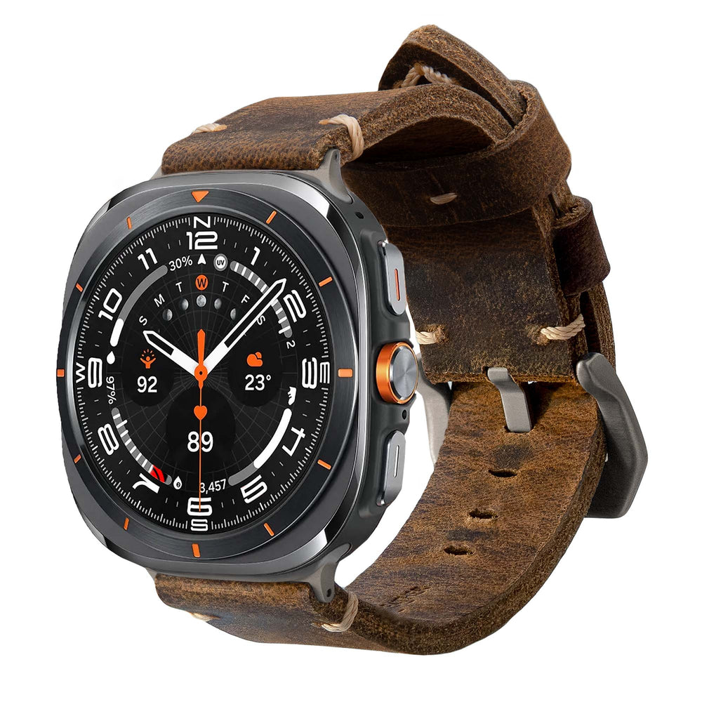 Leather Strap R01 for Samsung Galaxy Watch Ultra